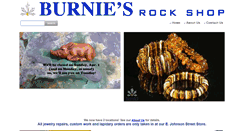Desktop Screenshot of burniesrockshop.com