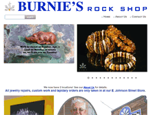 Tablet Screenshot of burniesrockshop.com